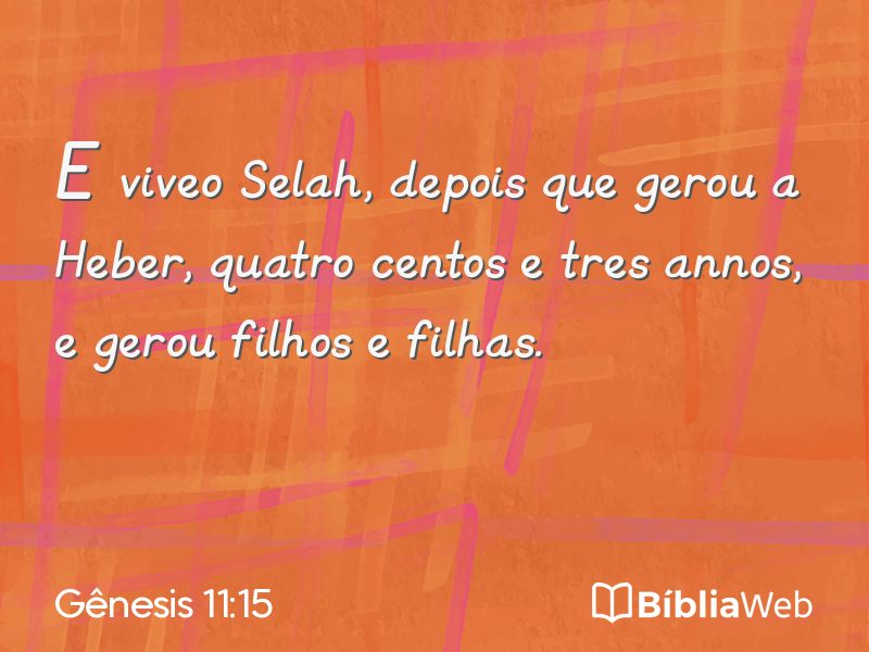 Gênesis 11:15 em imagem para compartilhar