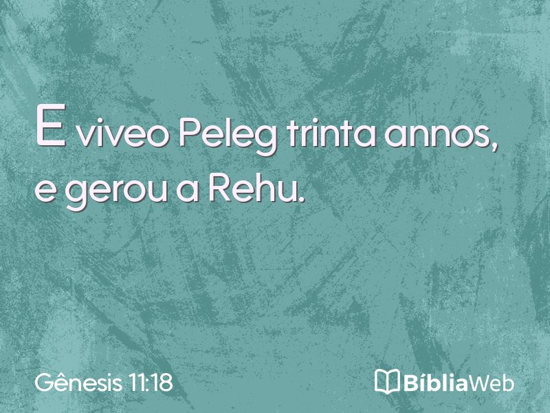 Gênesis 11:18 em imagem para compartilhar