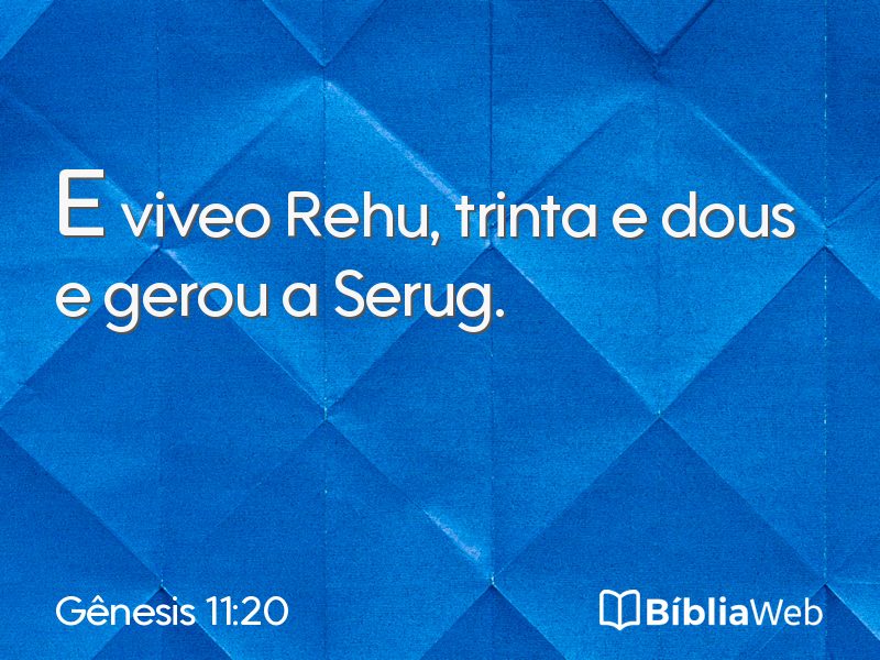 Gênesis 11:20 em imagem para compartilhar