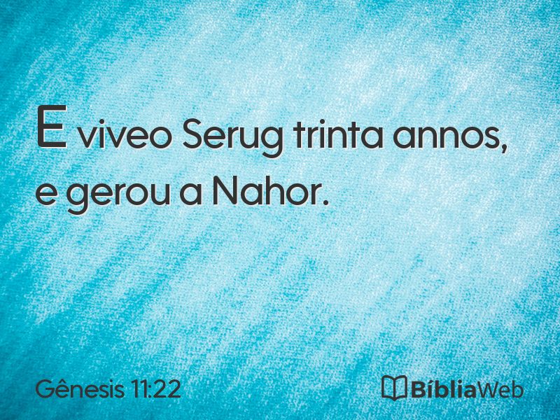 Gênesis 11:22 em imagem para compartilhar