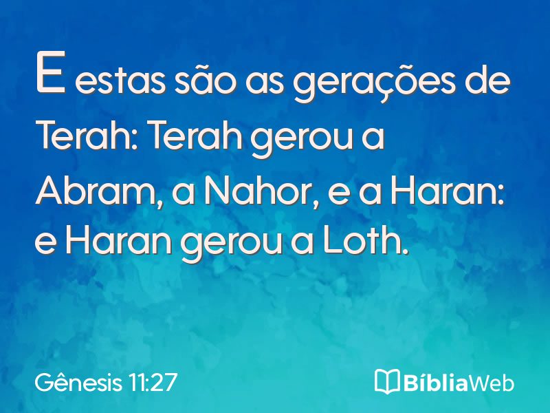 Gênesis 11:27 em imagem para compartilhar