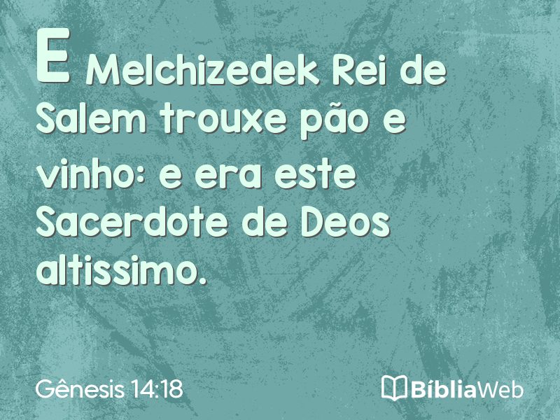 Gênesis 14:18 em imagem para compartilhar