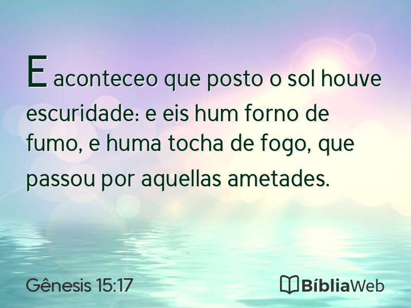 Gênesis 15:17 em imagem para compartilhar