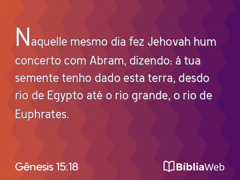 Gênesis 15:18 em imagem para compartilhar