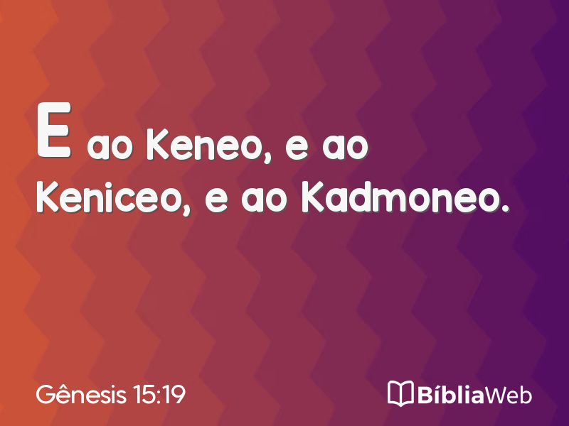 Gênesis 15:19 em imagem para compartilhar