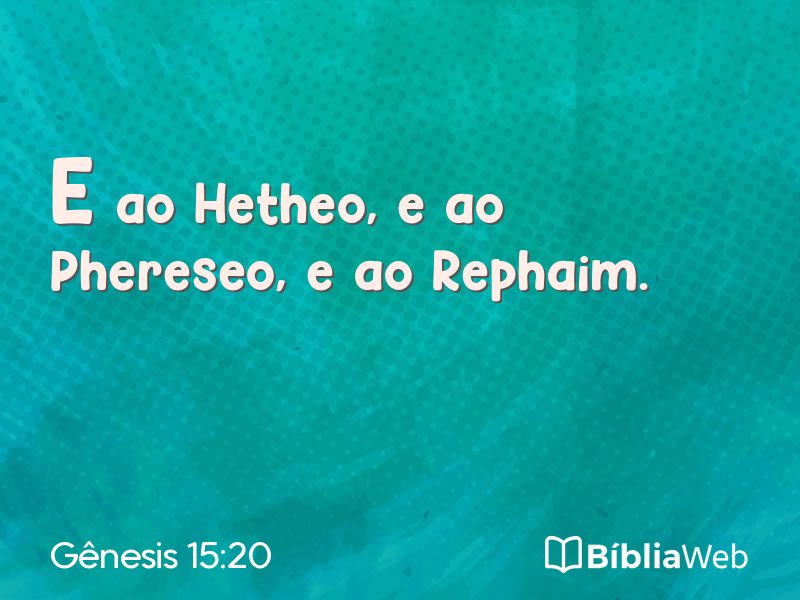Gênesis 15:20 em imagem para compartilhar