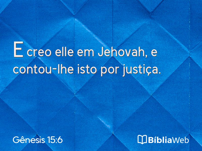 Gênesis 15:6 em imagem para compartilhar