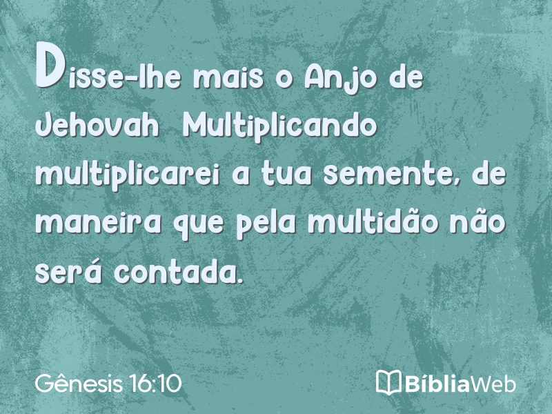 Gênesis 16:10 em imagem para compartilhar