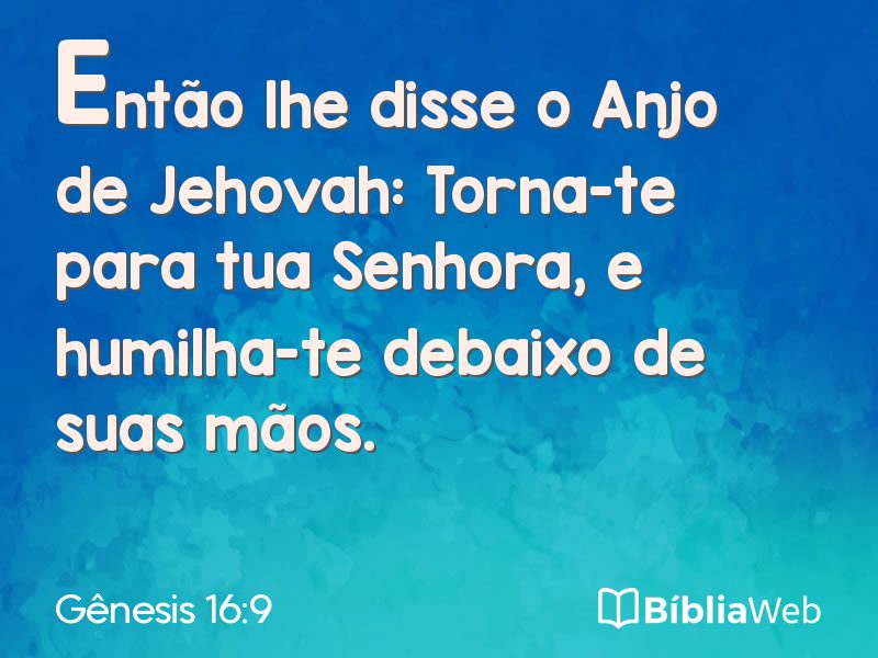 Gênesis 16:9 em imagem para compartilhar