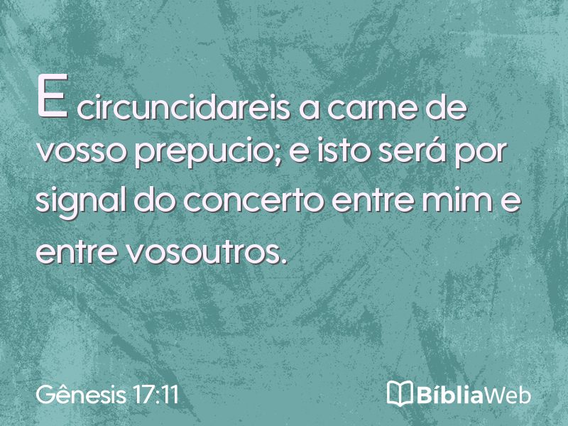 Gênesis 17:11 em imagem para compartilhar