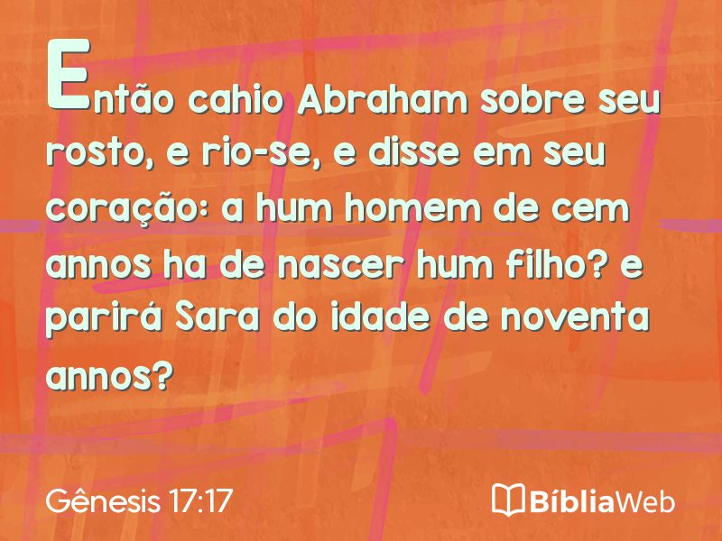 Gênesis 17:17 em imagem para compartilhar