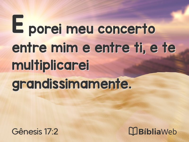 Gênesis 17:2 em imagem para compartilhar