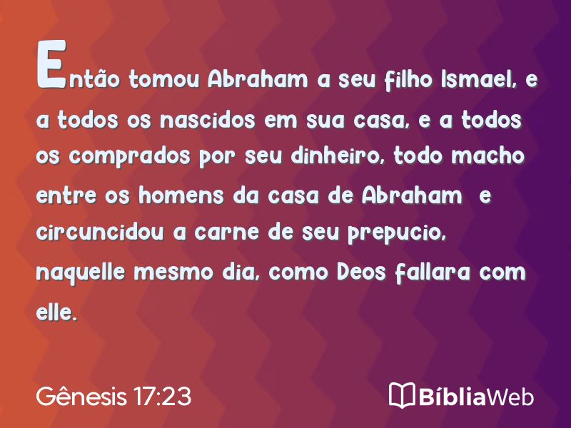 Gênesis 17:23 em imagem para compartilhar