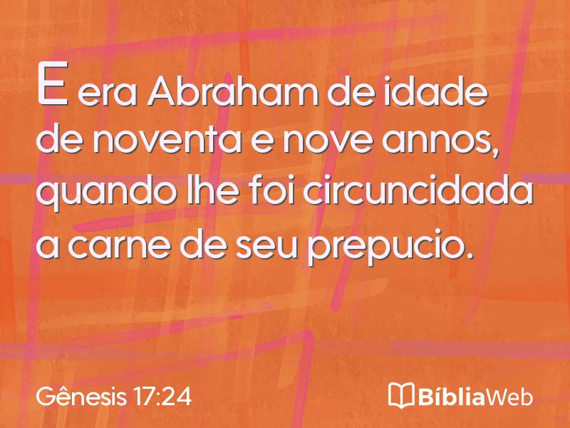 Gênesis 17:24 em imagem para compartilhar