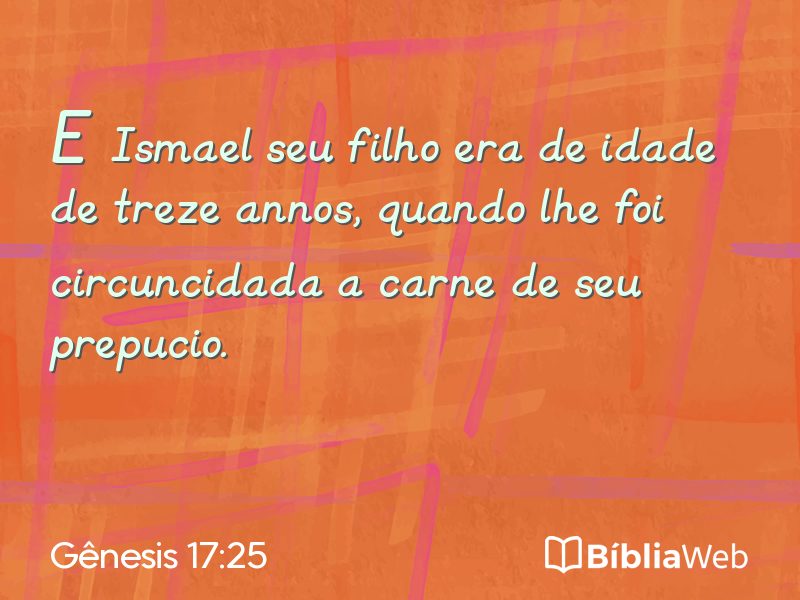 Gênesis 17:25 em imagem para compartilhar