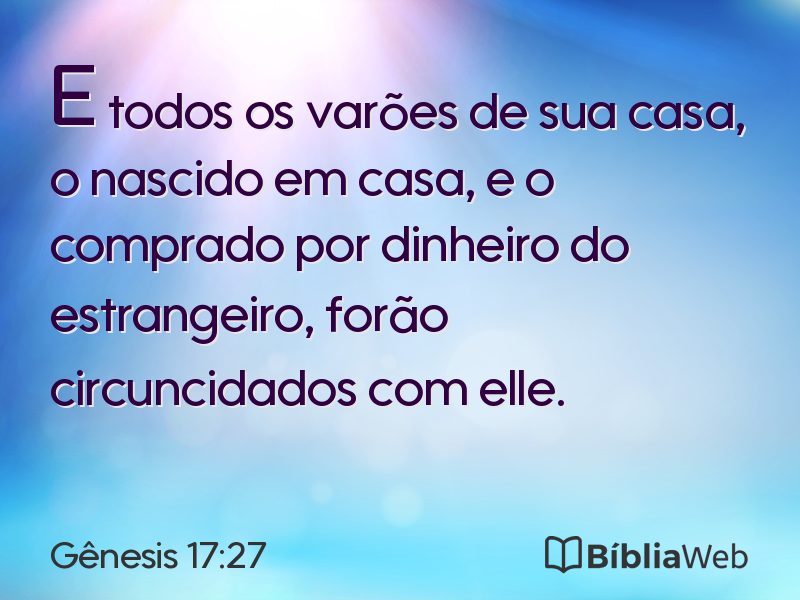 Gênesis 17:27 em imagem para compartilhar