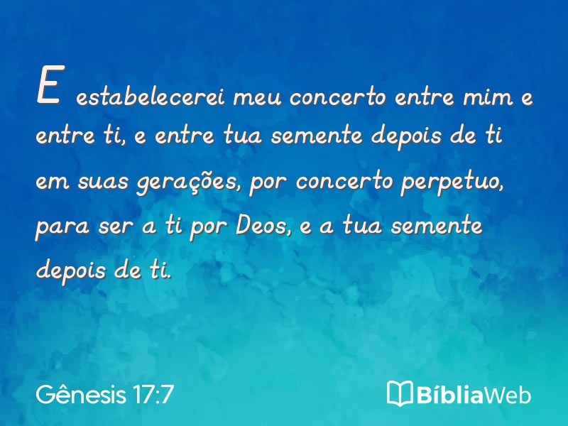Gênesis 17:7 em imagem para compartilhar