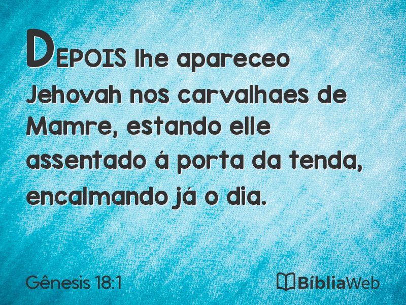 Gênesis 18:1 em imagem para compartilhar