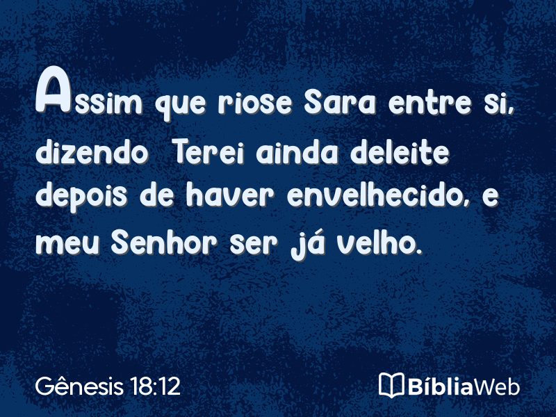 Gênesis 18:12 em imagem para compartilhar