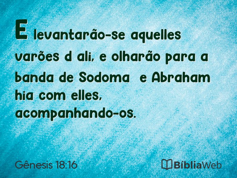 Gênesis 18:16 em imagem para compartilhar