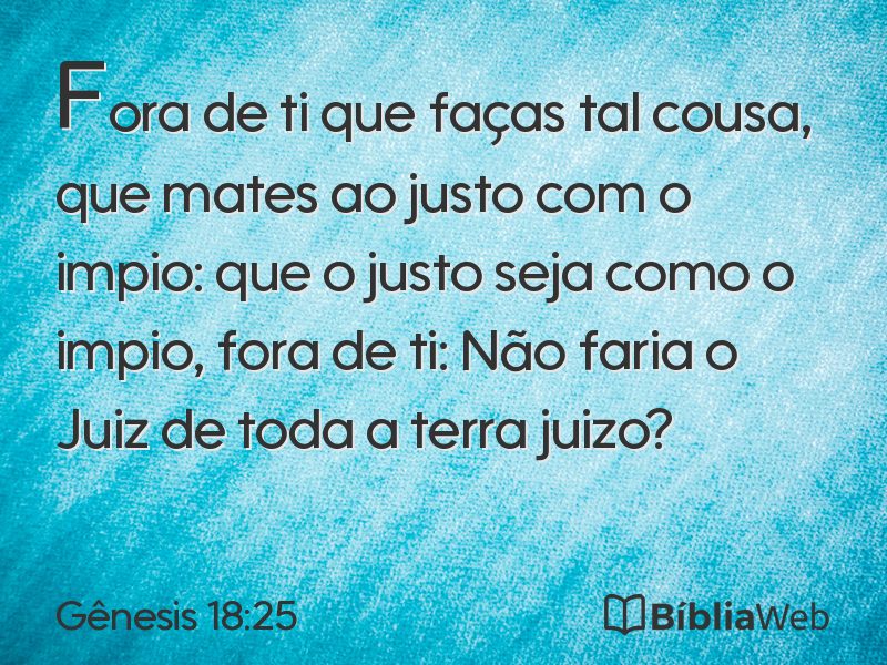 Gênesis 18:25 em imagem para compartilhar
