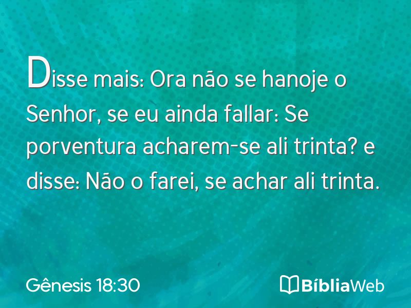 Gênesis 18:30 em imagem para compartilhar