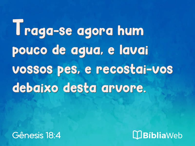 Gênesis 18:4 em imagem para compartilhar