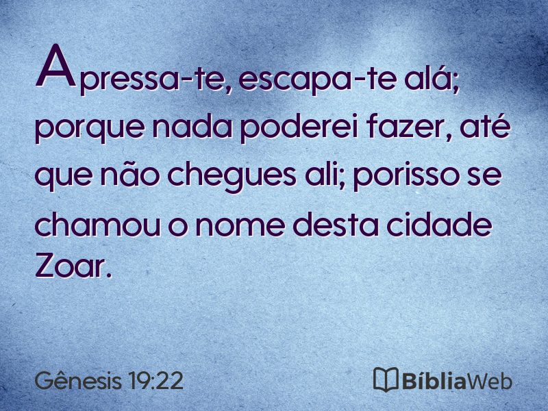 Gênesis 19:22 em imagem para compartilhar