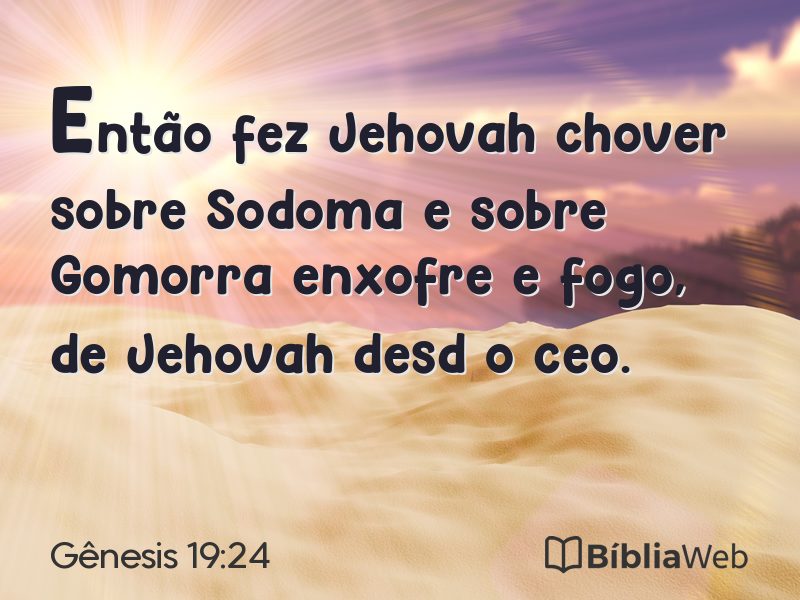 Gênesis 19:24 em imagem para compartilhar