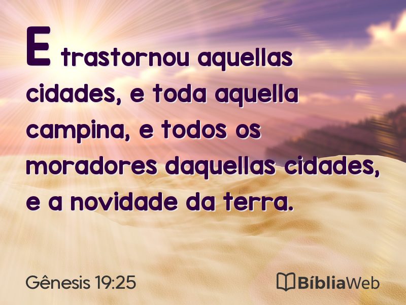 Gênesis 19:25 em imagem para compartilhar