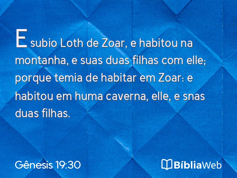 Gênesis 19:30 em imagem para compartilhar