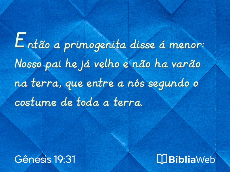 Gênesis 19:31 em imagem para compartilhar