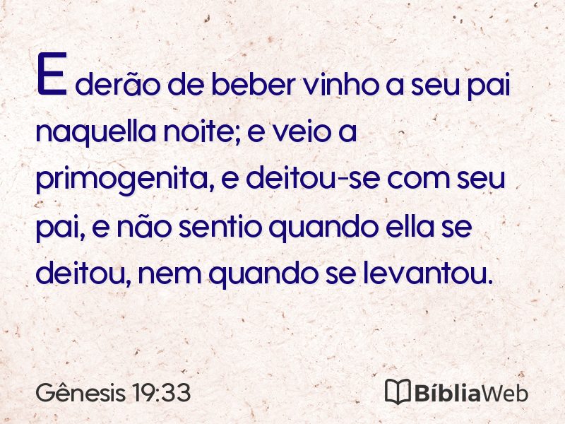 Gênesis 19:33 em imagem para compartilhar