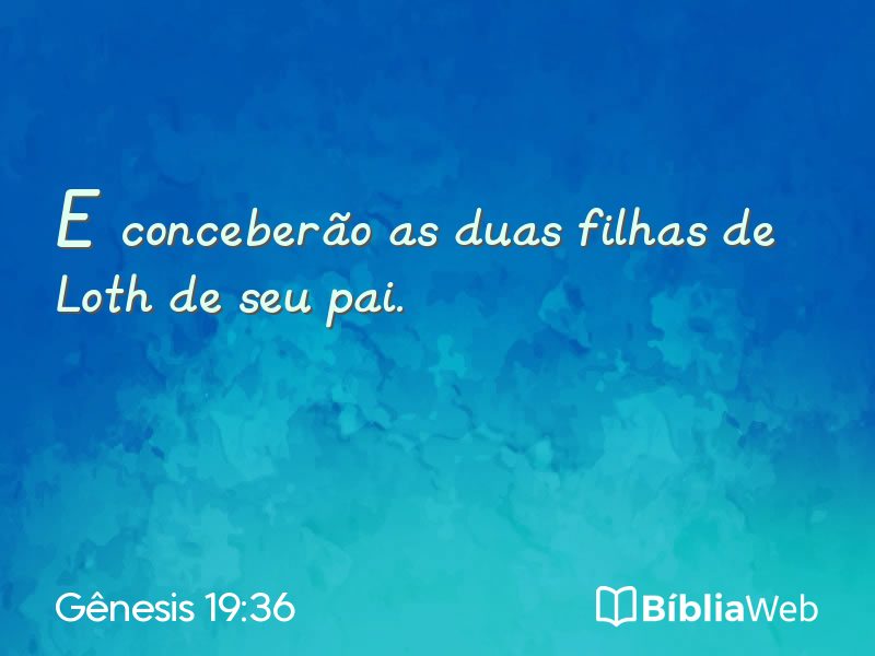 Gênesis 19:36 em imagem para compartilhar