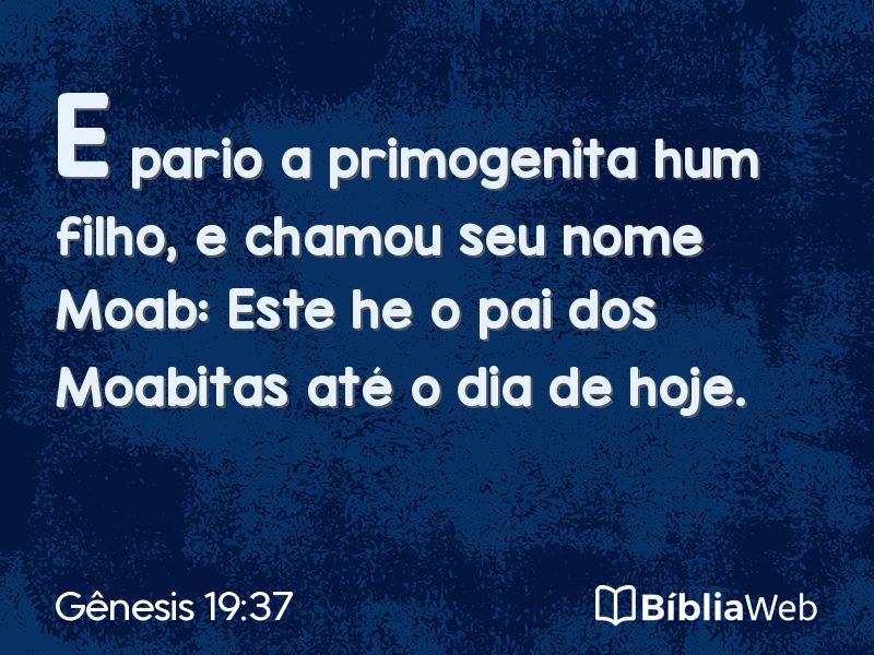 Gênesis 19:37 em imagem para compartilhar