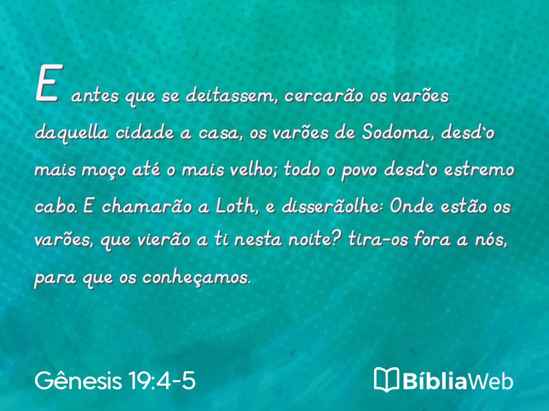 Gênesis 19:4-5 em imagem para compartilhar