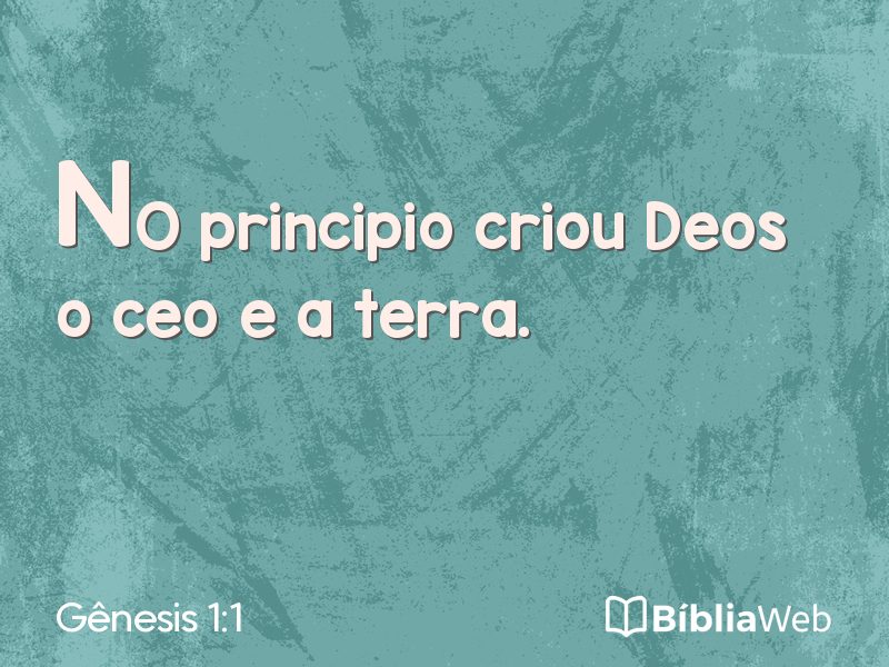 Gênesis 1:1 em imagem para compartilhar