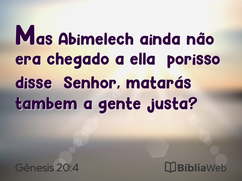 Gênesis 20:4 em imagem para compartilhar
