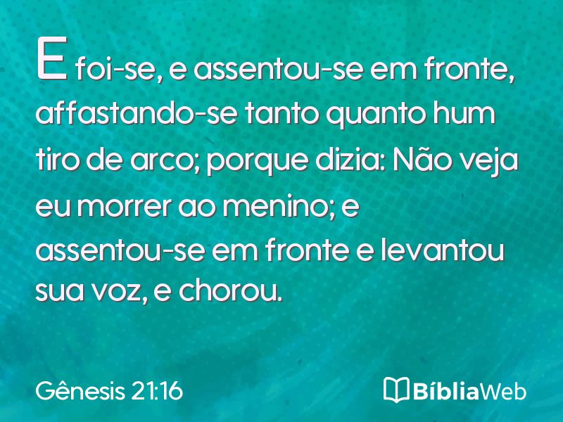 Gênesis 21:16 em imagem para compartilhar