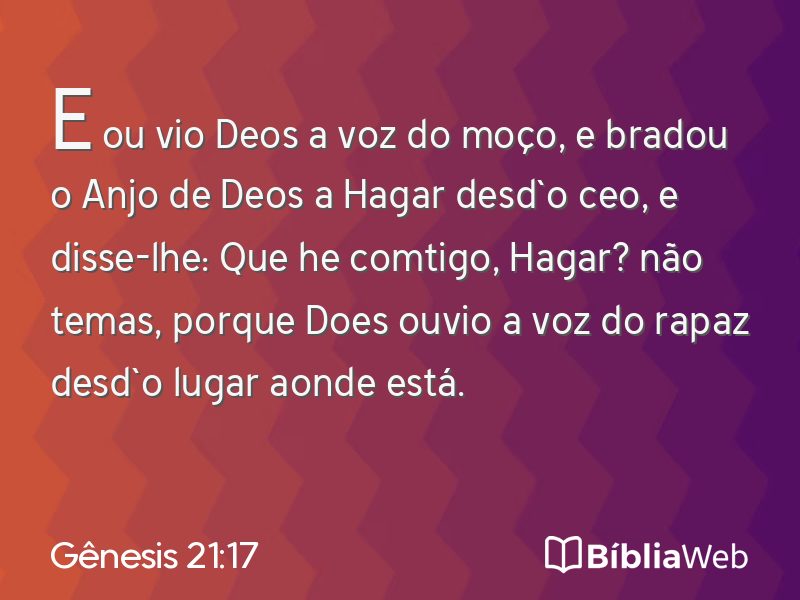 Gênesis 21:17 em imagem para compartilhar