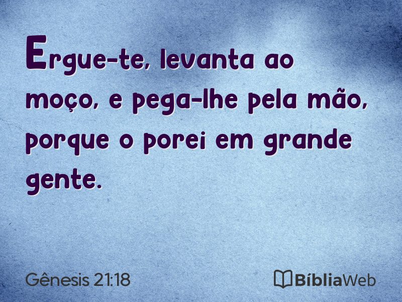 Gênesis 21:18 em imagem para compartilhar