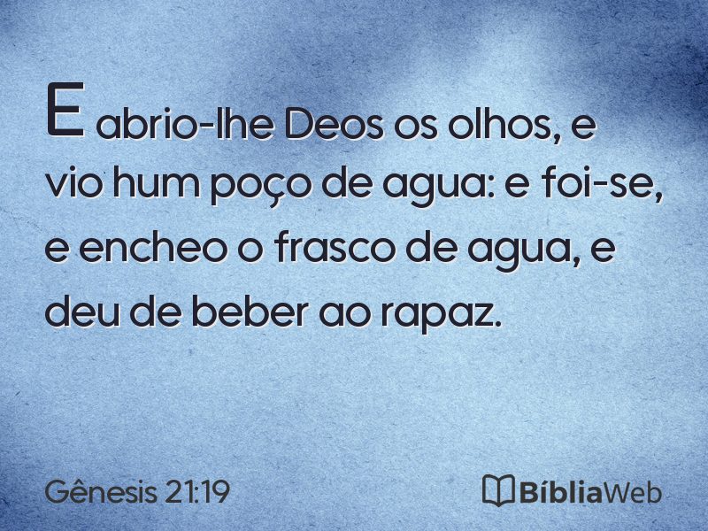 Gênesis 21:19 em imagem para compartilhar