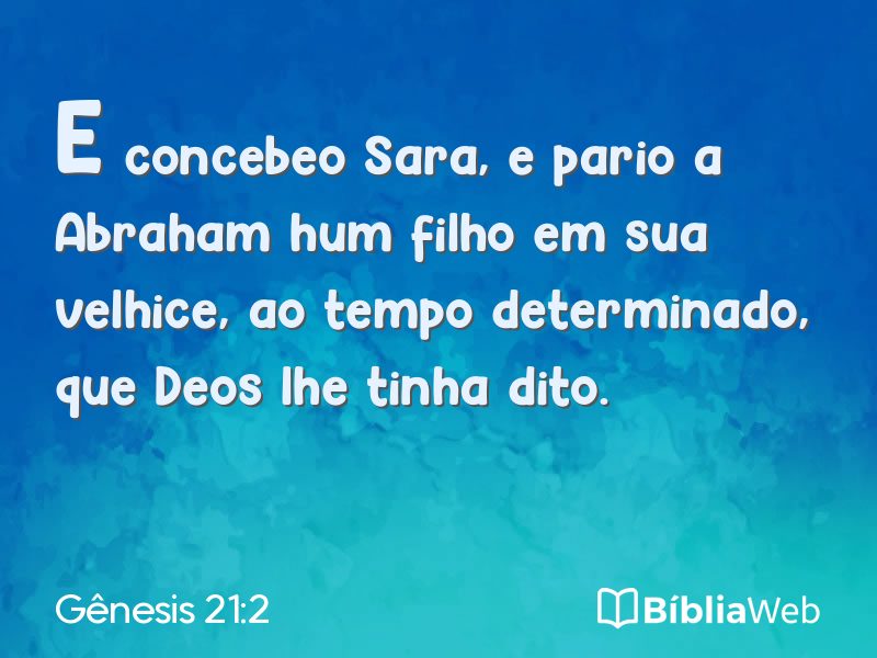 Gênesis 21:2 em imagem para compartilhar