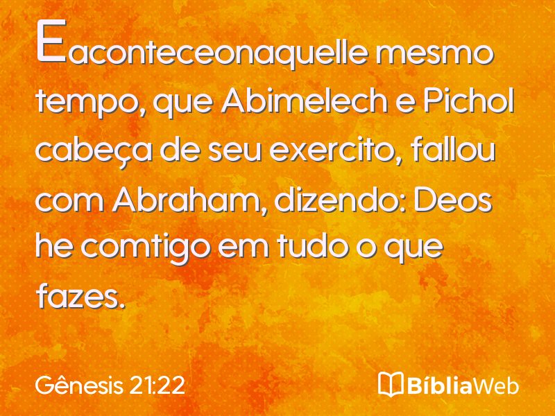 Gênesis 21:22 em imagem para compartilhar