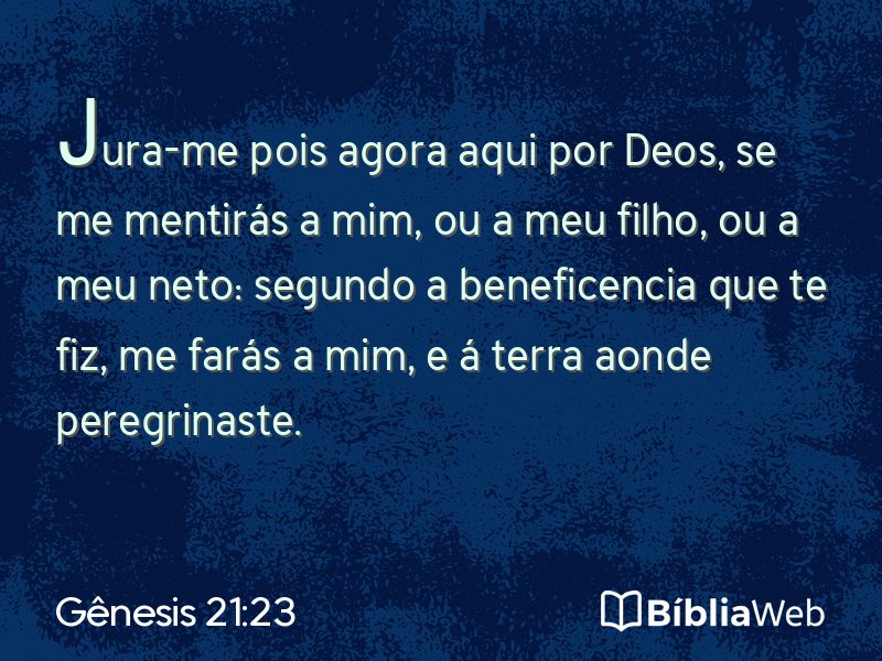 Gênesis 21:23 em imagem para compartilhar
