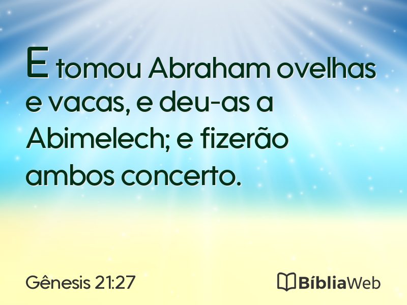 Gênesis 21:27 em imagem para compartilhar