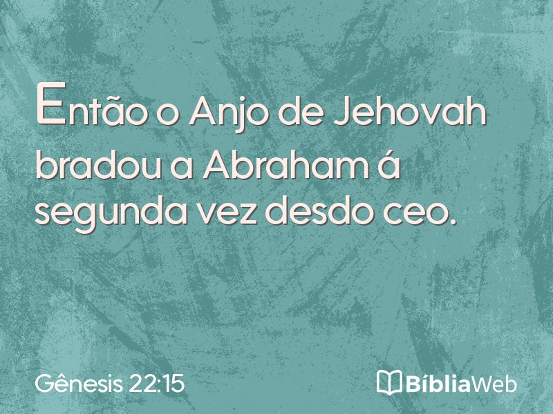 Gênesis 22:15 em imagem para compartilhar