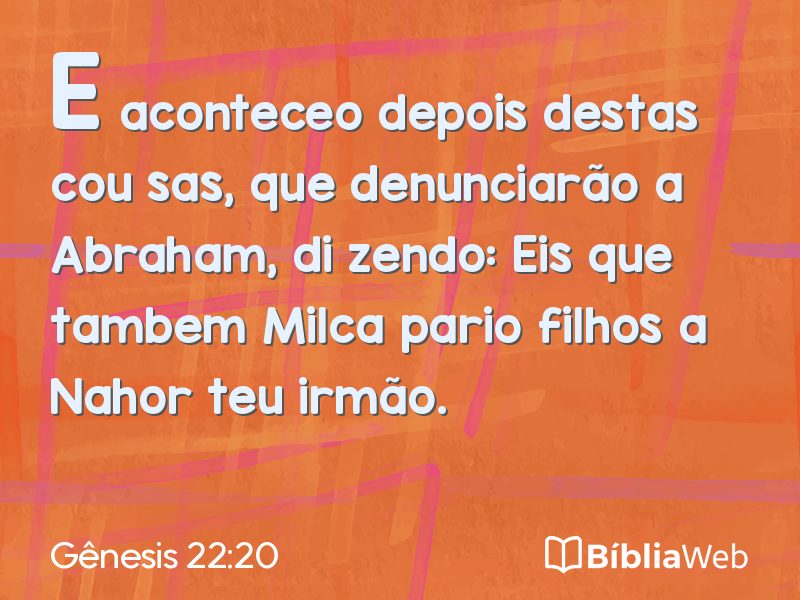 Gênesis 22:20 em imagem para compartilhar