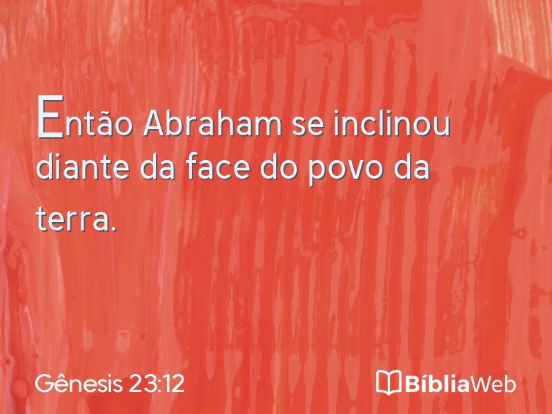 Gênesis 23:12 em imagem para compartilhar