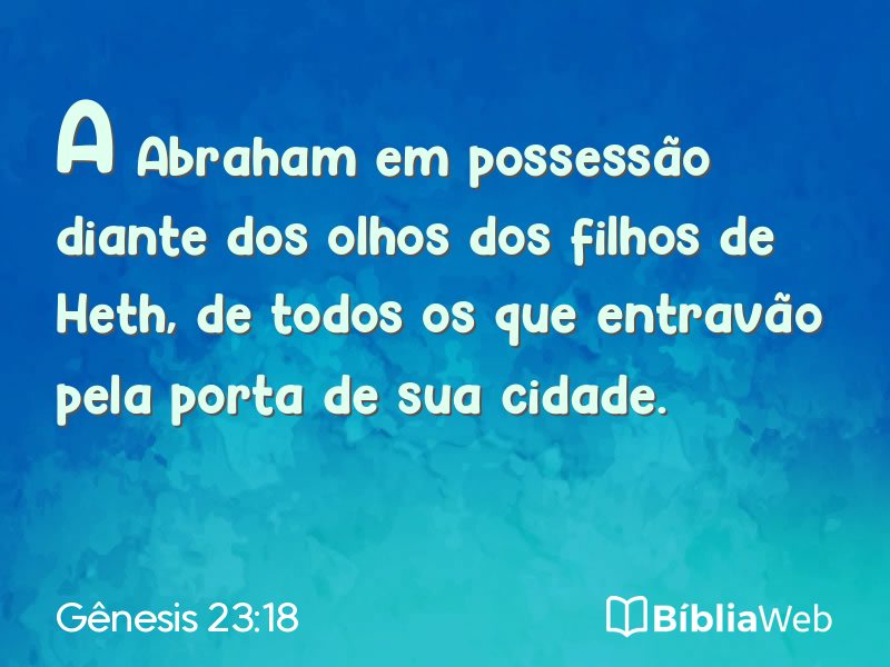 Gênesis 23:18 em imagem para compartilhar